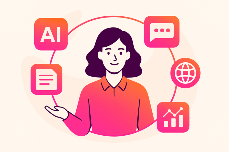 vector graphic showing an illustration of ai for teachers