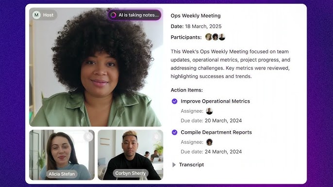 ClickUp AI Notetaker_generate ai-powered status updates for stand-ups