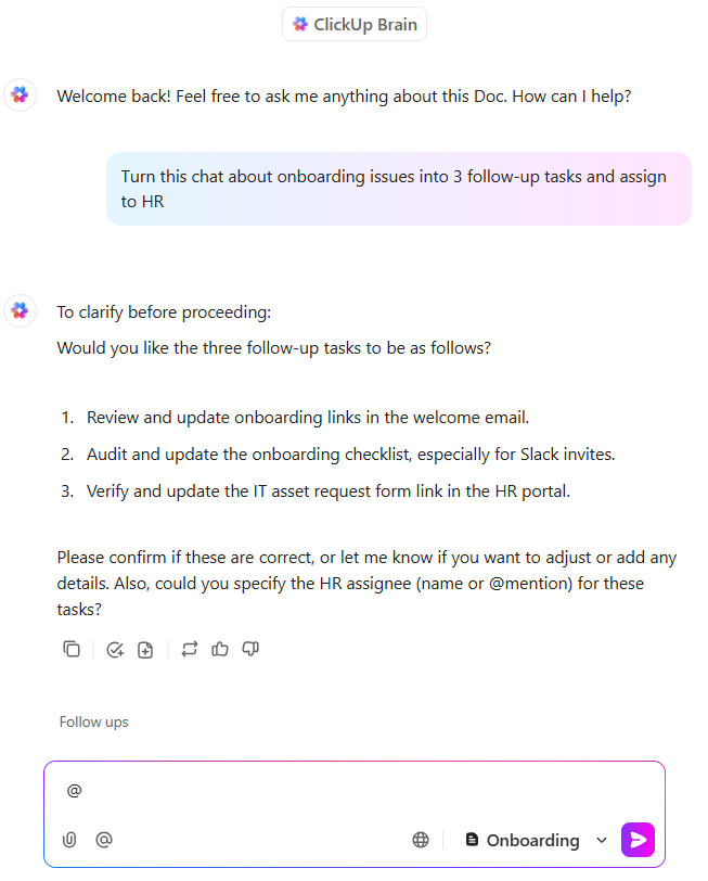 ClickUp Brain- Moveworks vs Glean