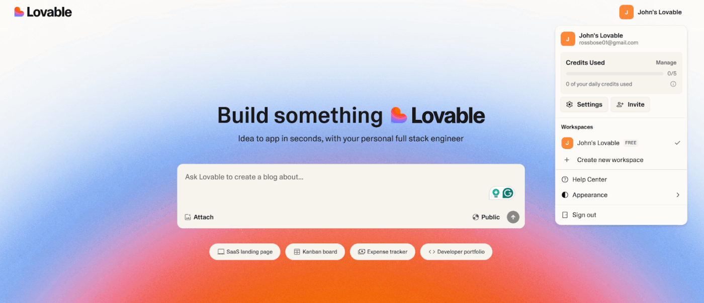 Create Lovable Account- How to Use Lovable AI