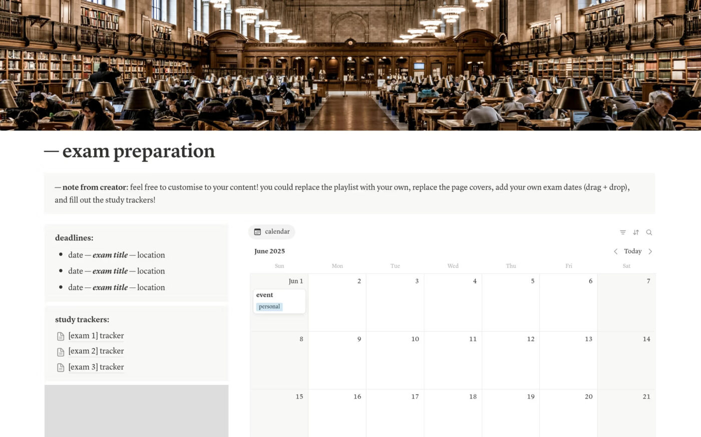 Examenvoorbereiding en -organisatie door Notion