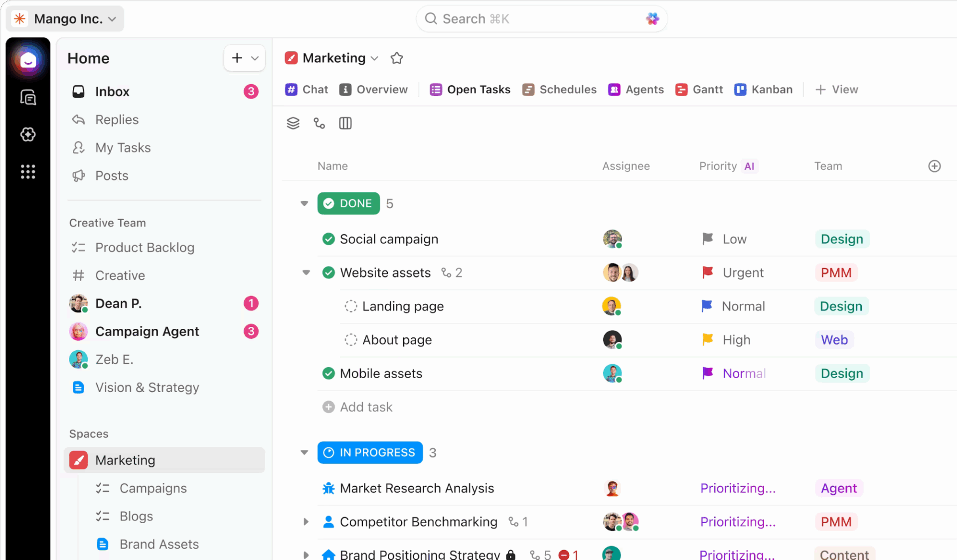 ClickUp: The everything app for work that centralizes tasks, docs, and conversations