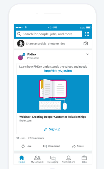 Lead gen forms to advertise on LinkedIn