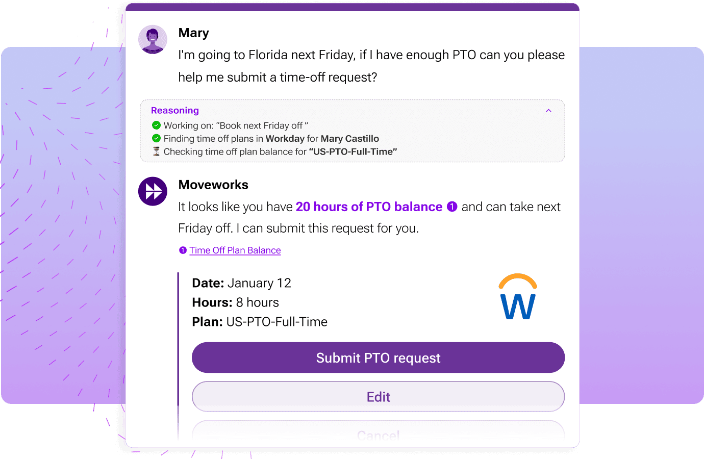 Moveworks features3- Real-time service management