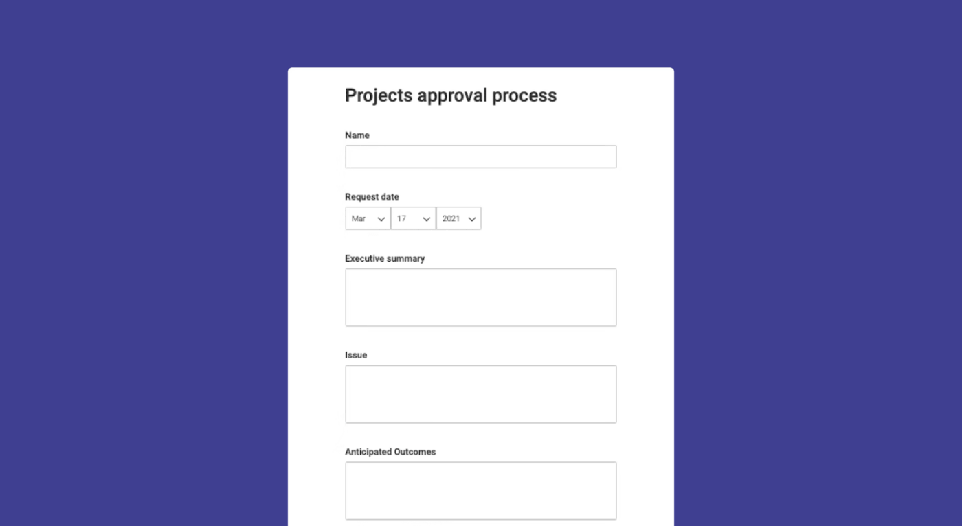Project Requests and Approvals Template- monday template