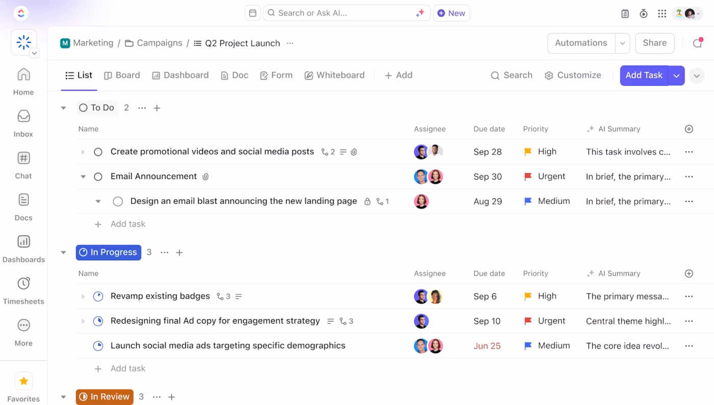 ClickUp Projects: Which AI stack is good for PM teams