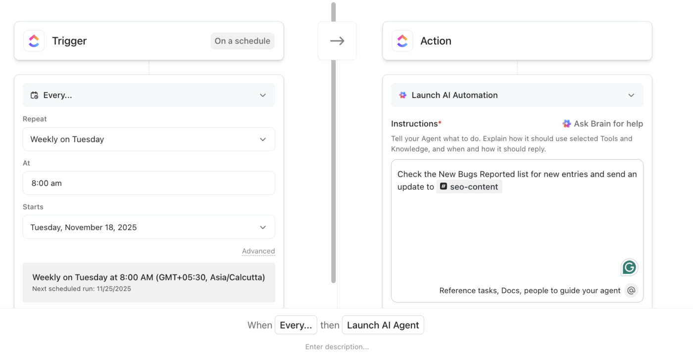 ClickUp Autopilot Agents: Maintain code reviews and cycles with automation