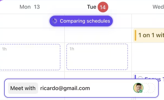 Let your workspace find the perfect meeting time for you!