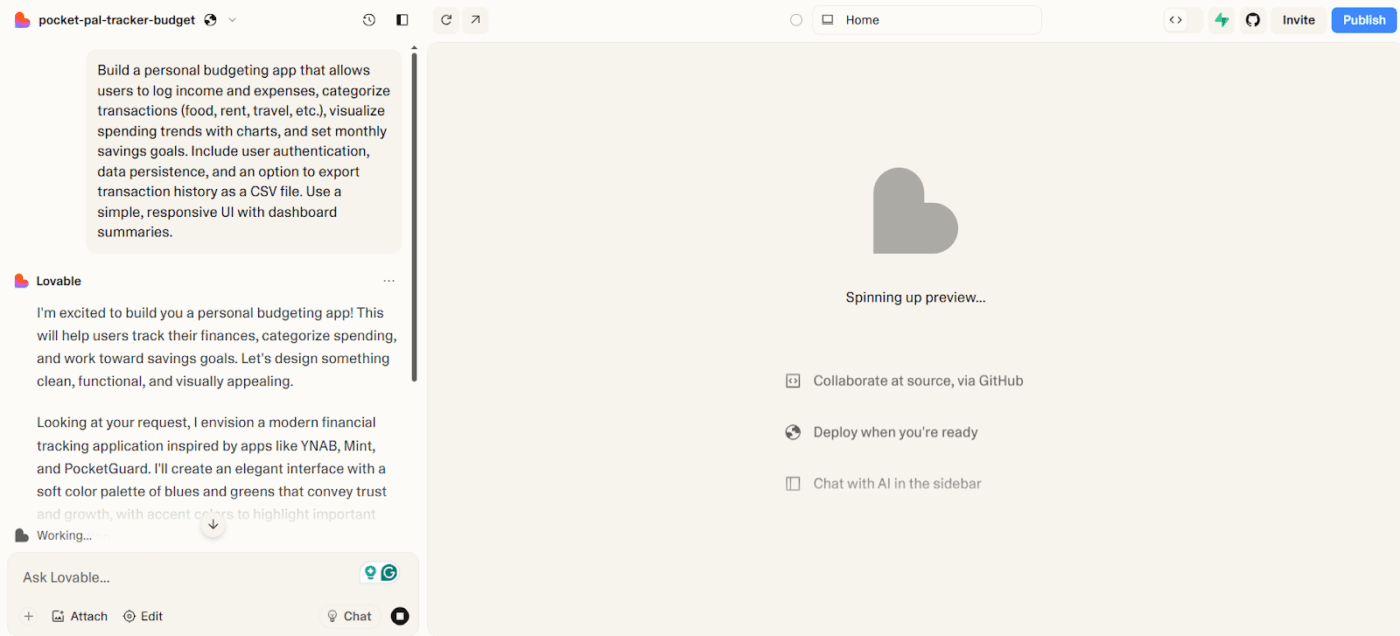Start your first project- How to Use Lovable AI