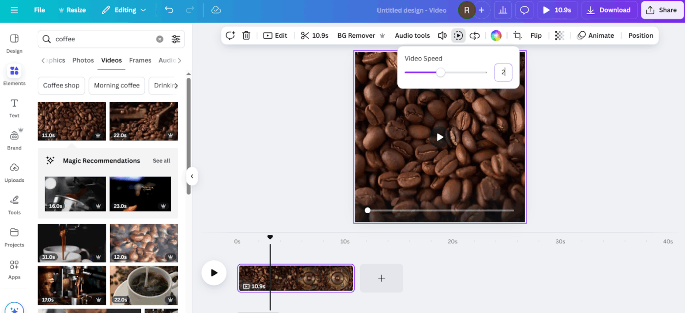 How to Speed up a Screen Recording- Step3 Speeding up videos in online tools