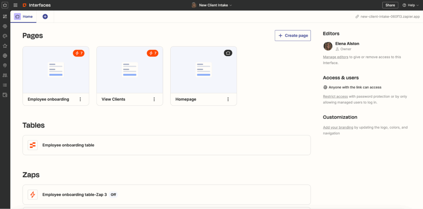 Zapier: Link apps and automate workflows without coding to automatically send structured prompts reliably
