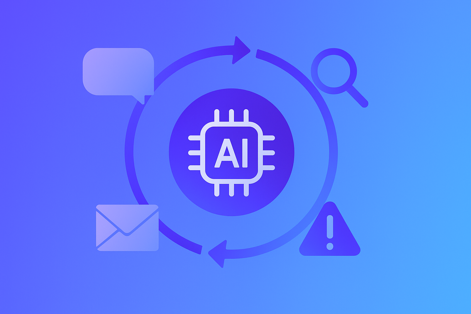 vector graphic showing an illustration of ai agents in customer service