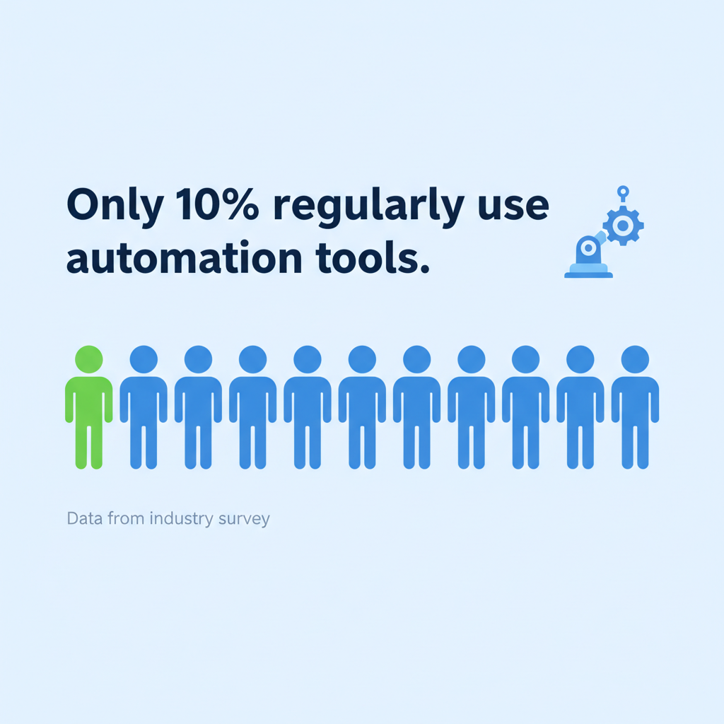 Automation tools are not as widely used currently 