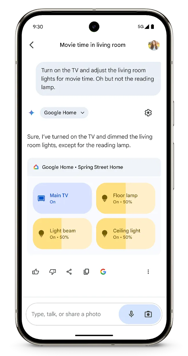 how to use gemini on google home