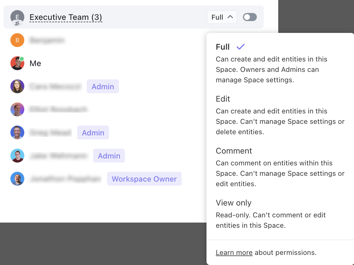 ClickUp’s robust permission control