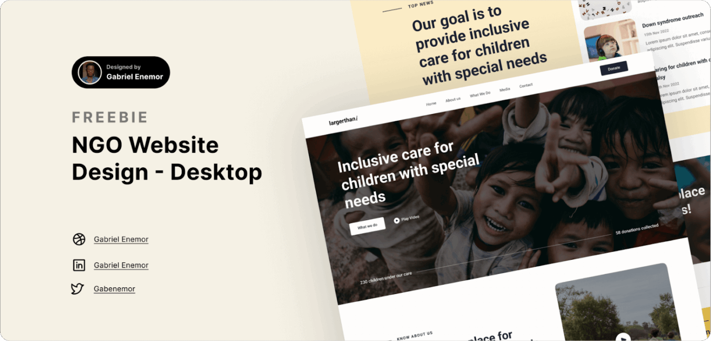 Figma NGO Website Template: Figma Website Template