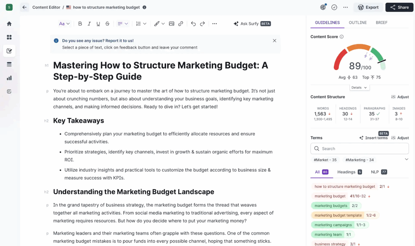 Surfer SEO: Which AI stack is right for marketing agencies and content creation workflows