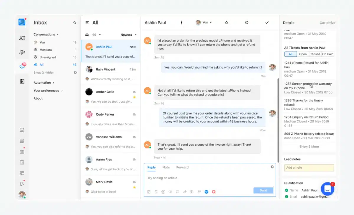 Tidio Dashboard : Elvex Alternatives