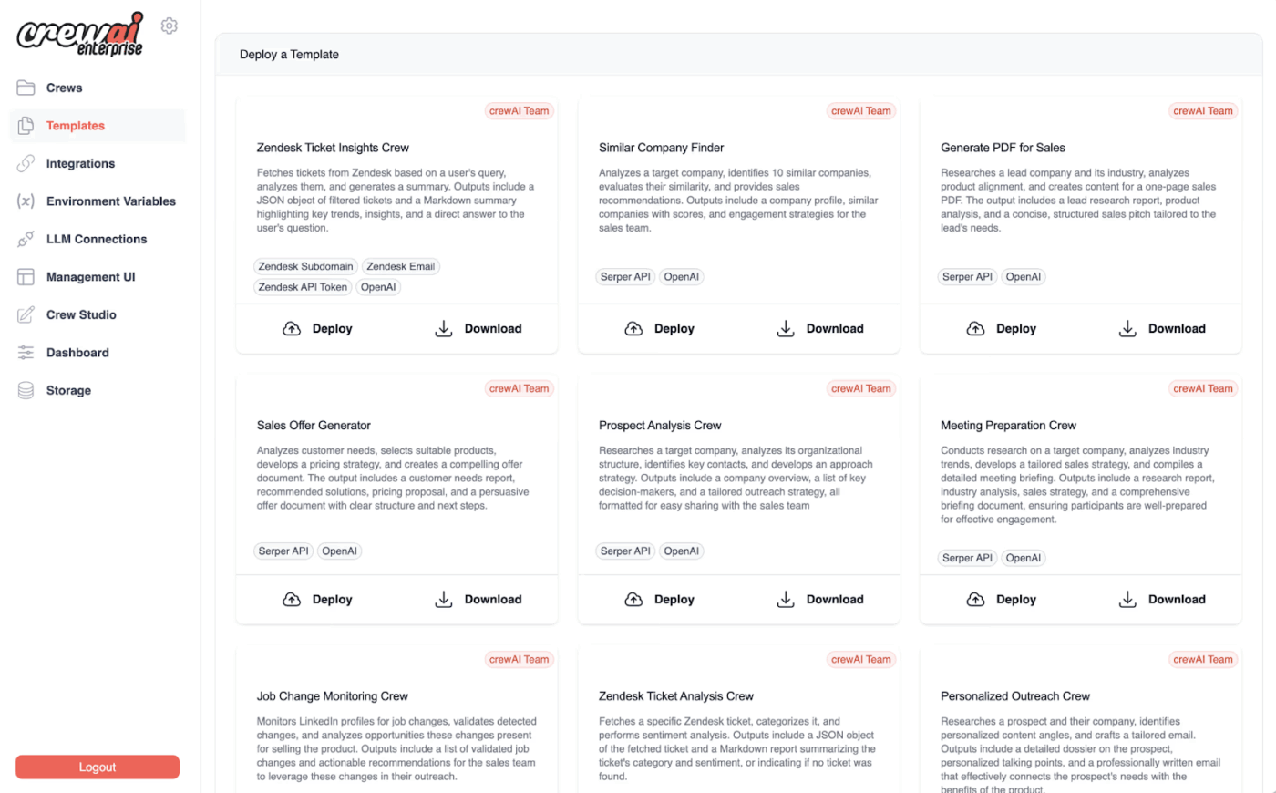 CrewAI Dashboard: Elvex Alternatives
