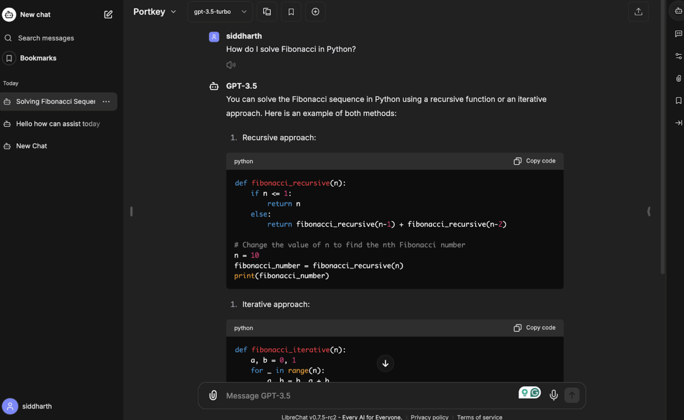librechat dashboard : typing mind alternatives