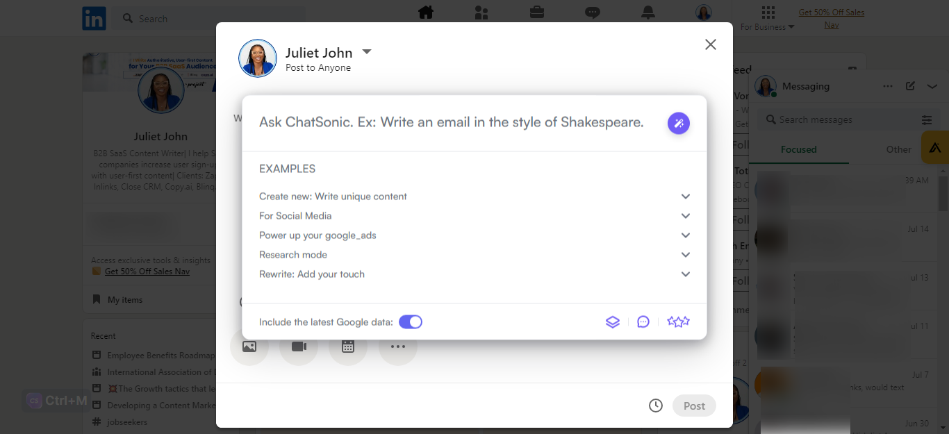 chatsonic dashboard_typingmind alternatives