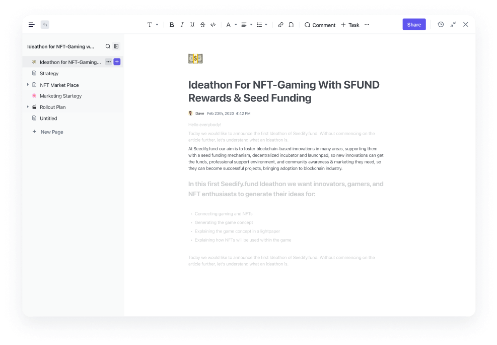 ClickUp Docs: Maximize productivity with document collaboration