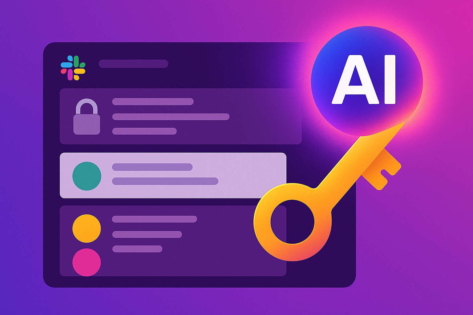 image showing an illustration of Slack agentic ai