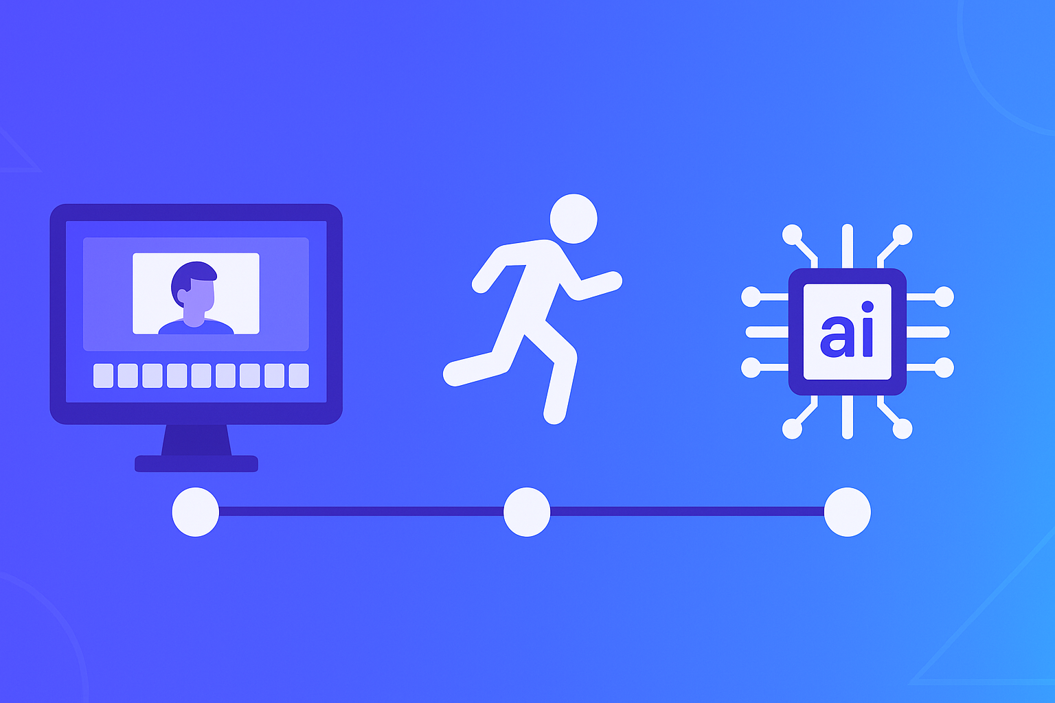 vector graphic showing an illustration will AI replace animators for the ClickUp blog