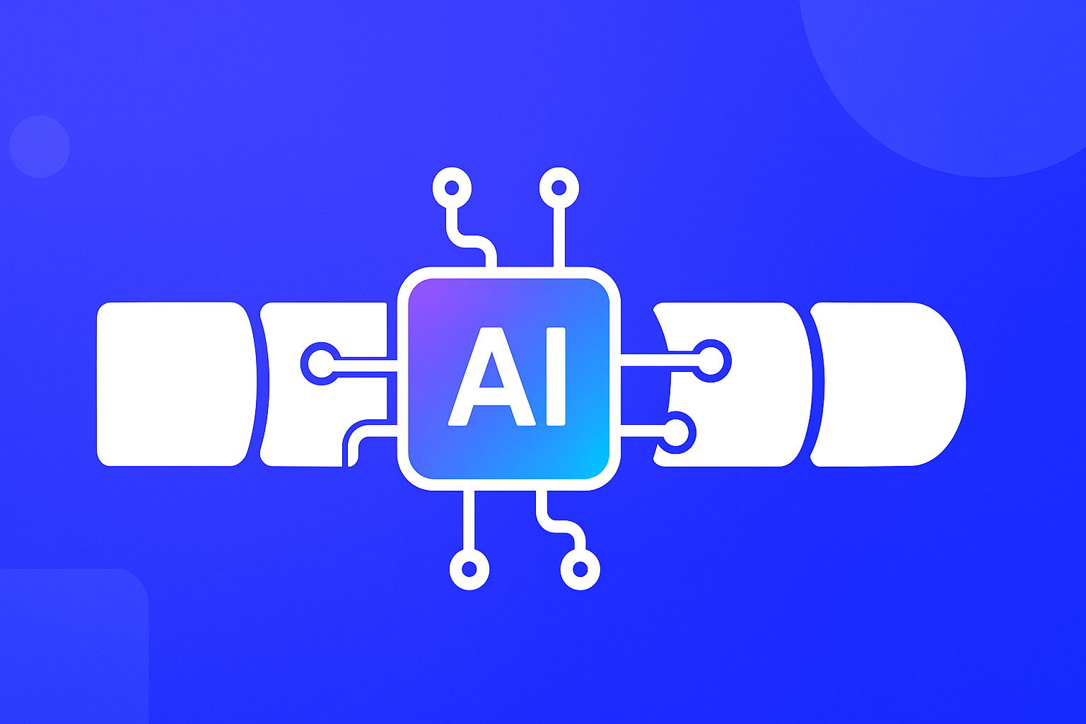 vector graphic showing an illustration of will ai replace IT jobs