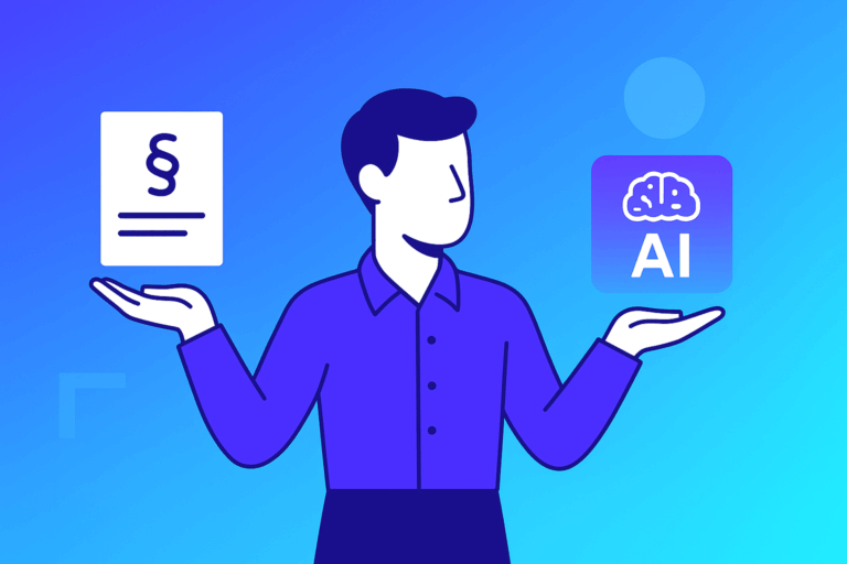 vector graphic showing an illustration of will ai replace paralegals