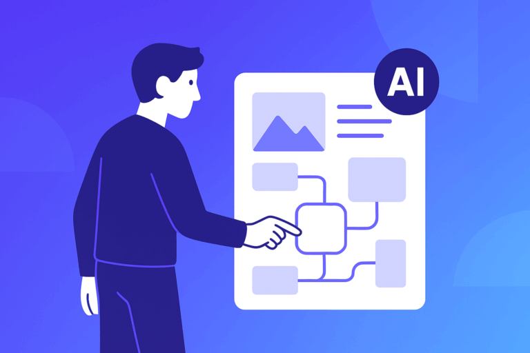 vector graphic showing an illustration of will ai replace ux designers