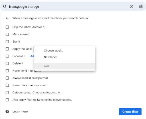 Apply Label and Actions- Gmail Automation