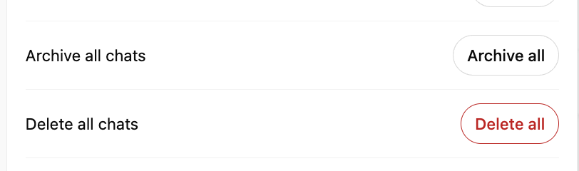 How to delete ChatGPT chat history and previous conversations