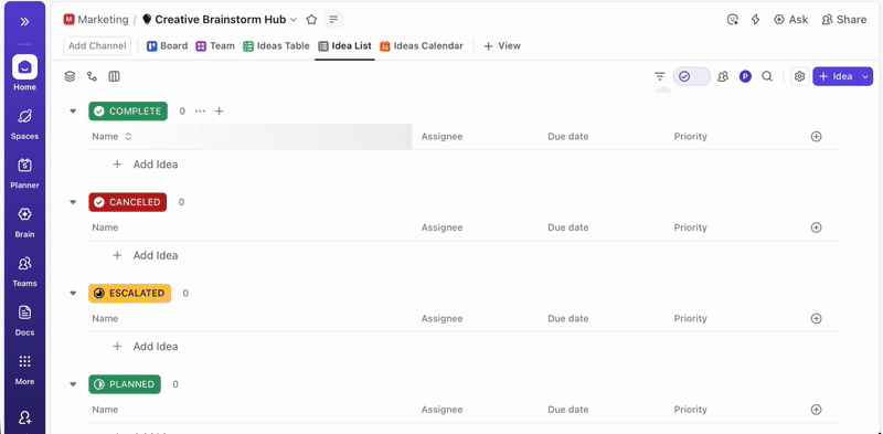 ClickUp Custom Fields: how to replace internal brainstorming sessions on Zoom with ClickUp SyncUp