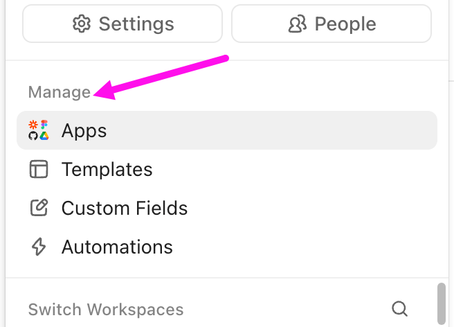 Account settings in ClickUp