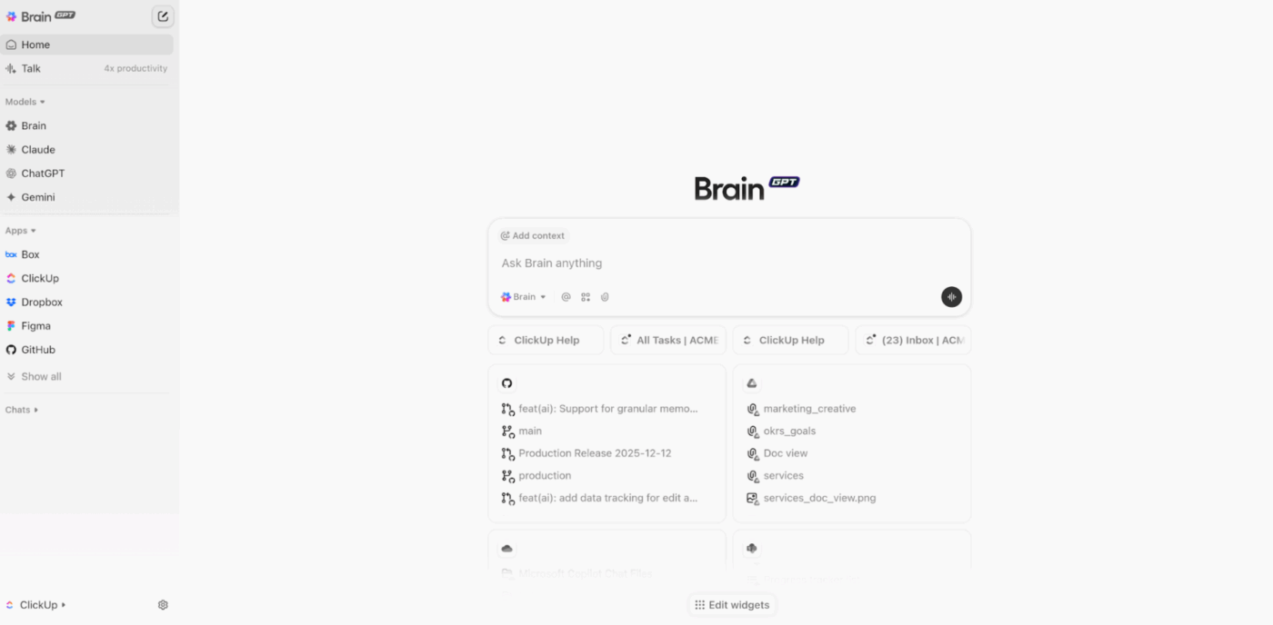 ClickUp BrainGPT: Browser and desktop platform to eliminate AI Sprawl