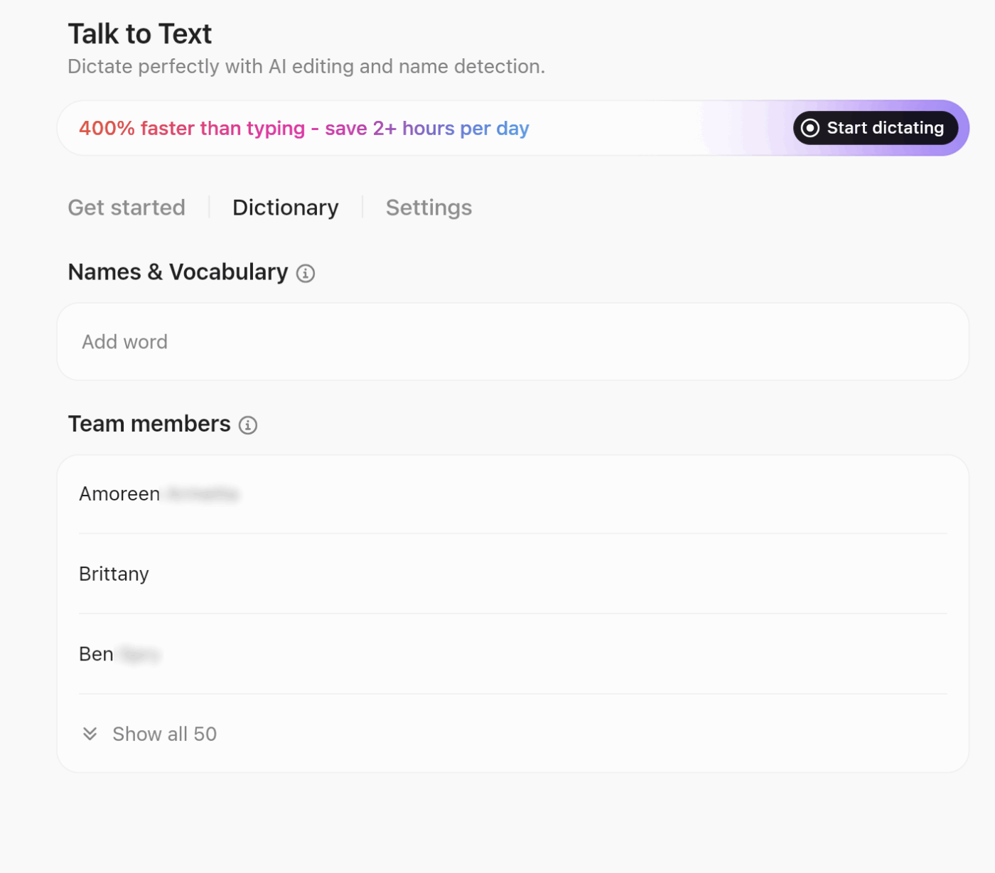 ClickUp Talk to Text