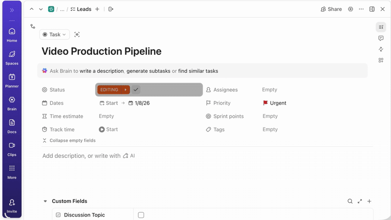 ClickUp task manager
