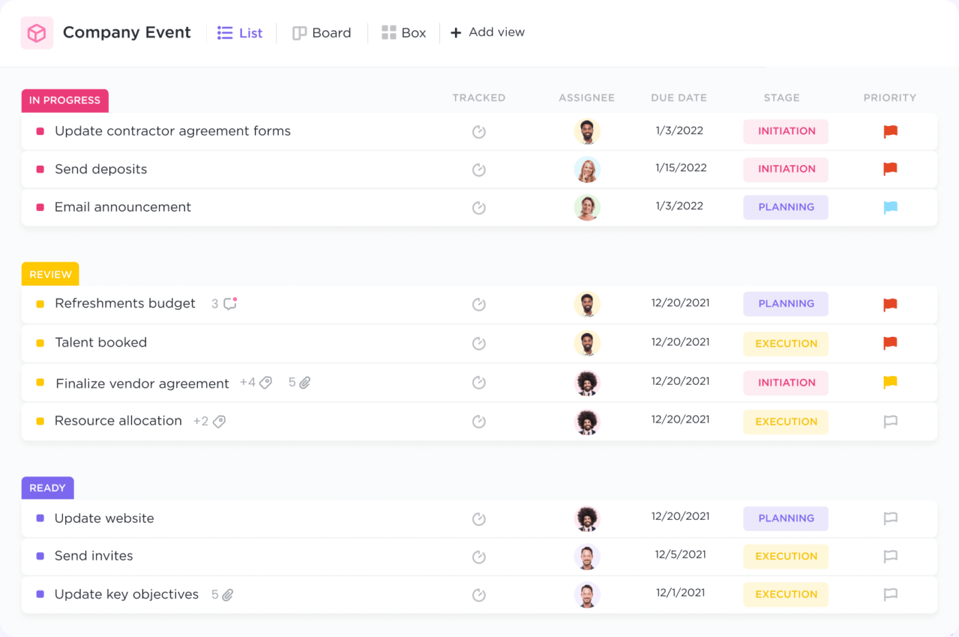 ClickUp Task Views- Project Management vs Task Management