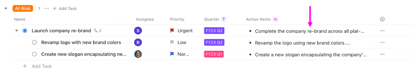 ClickUp's AI Fields- how clickup uses workload views