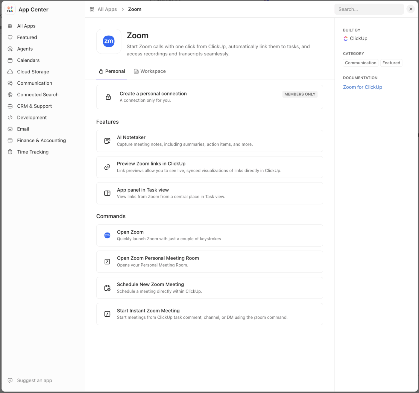 Connect with Zoom and other external tools to your ClickUp: how to replace internal brainstorming sessions on Zoom with ClickUp SyncUp