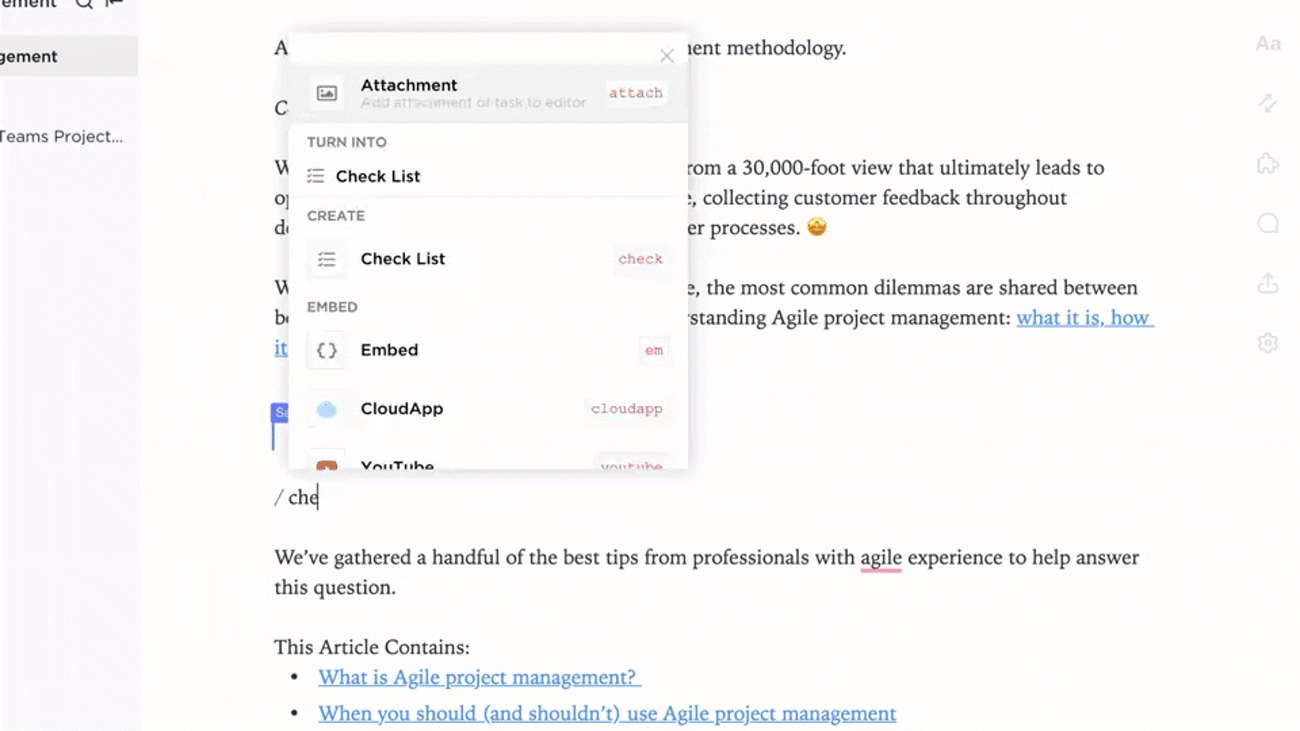 Connect your docs to workflow for a refined deck with ClickUp Docs