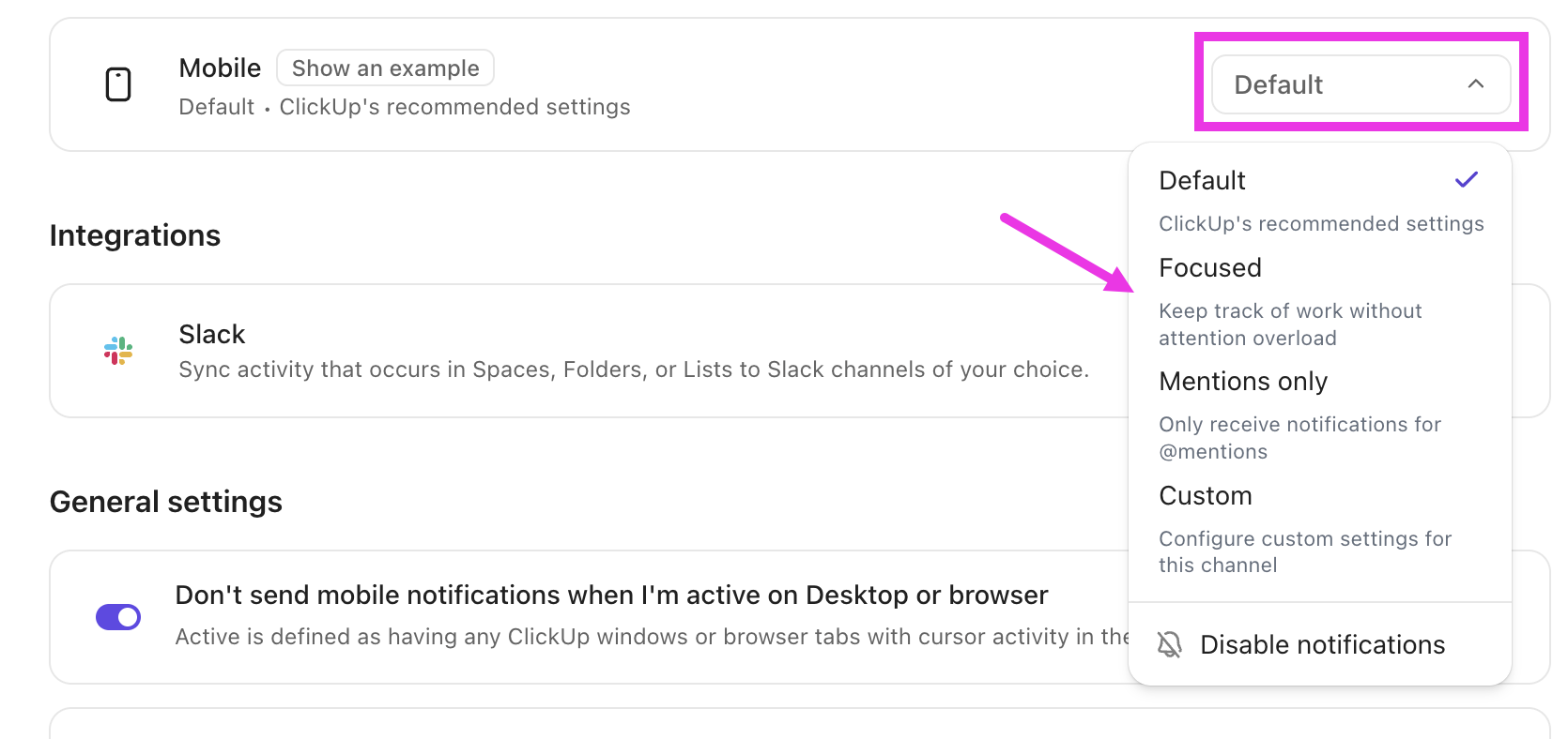 Protect your focus by customizing notifications
