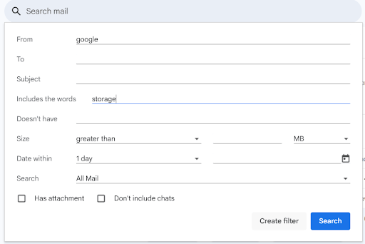 Create a Filter- Gmail Automation