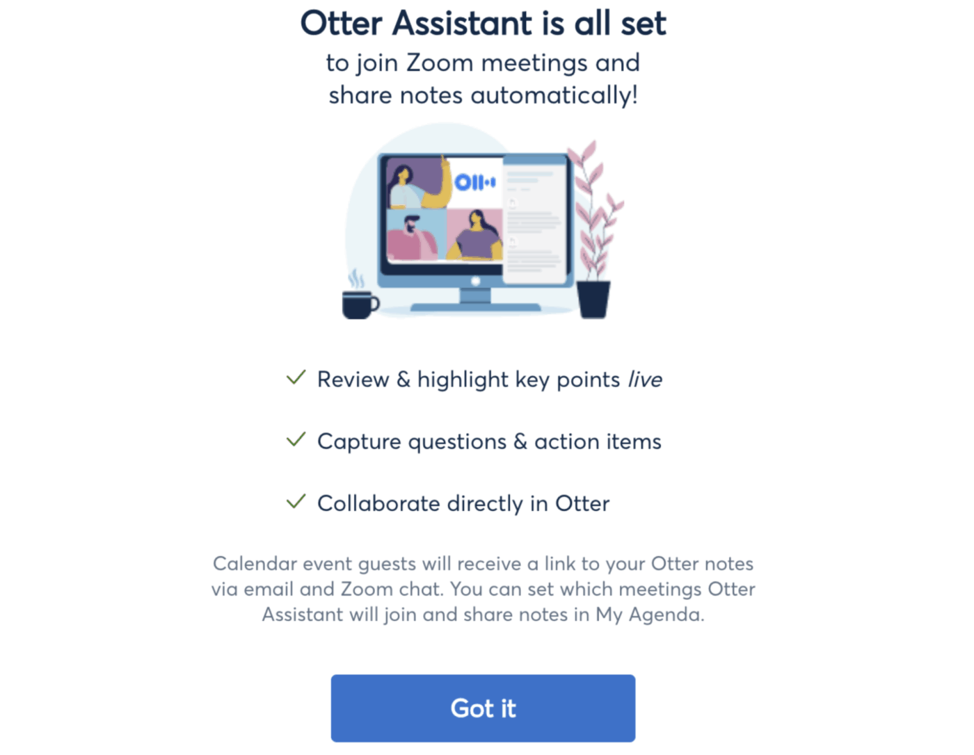 Enable Otter Assistance via Otter.ai- How to Use Otter AI with Zoom