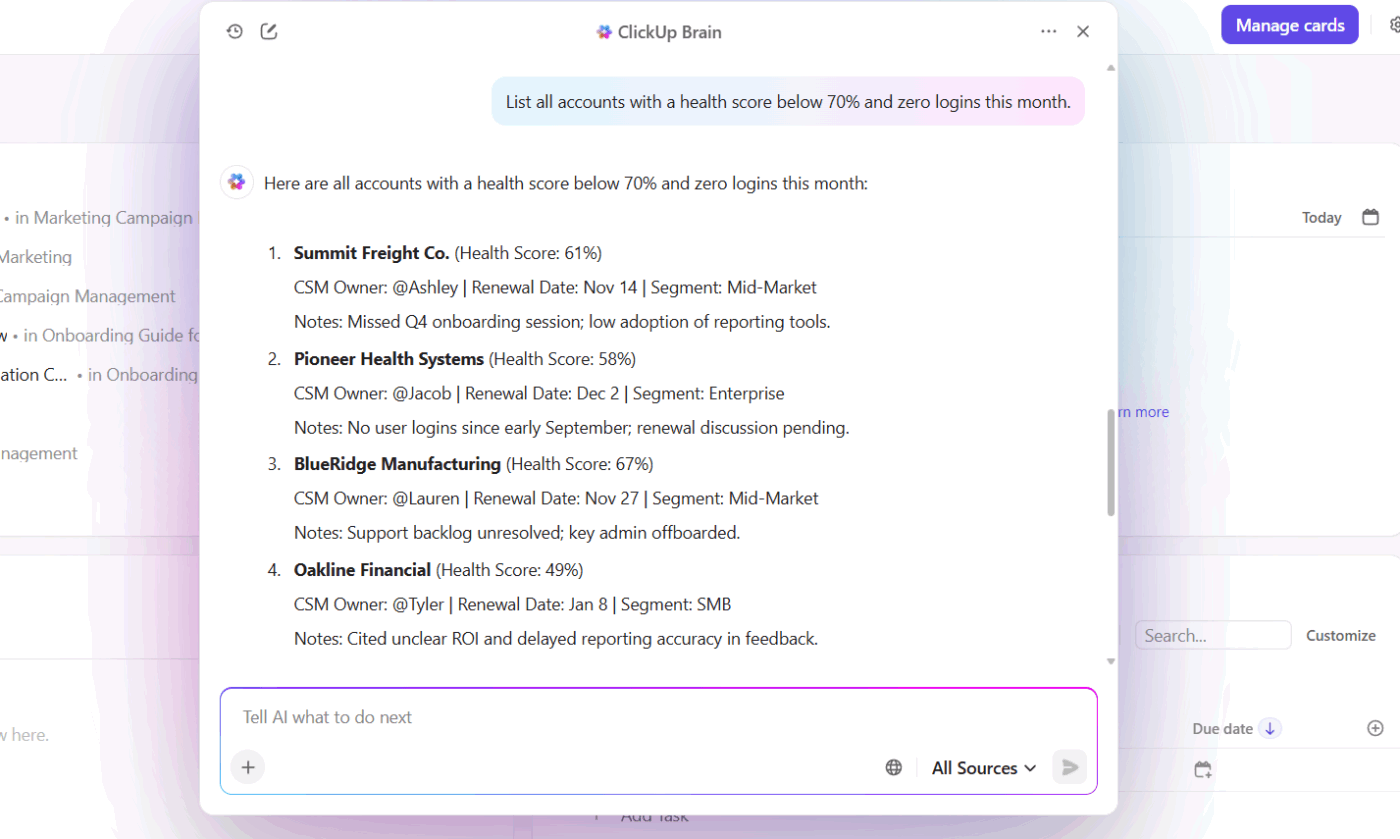 ClickUp Brain: Give yourself competitive advantages with AI