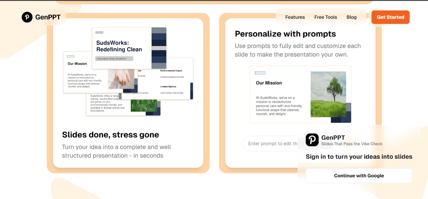 GenPPT- gamma ai alternative