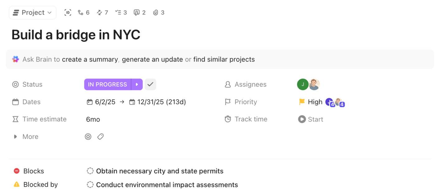 ClickUp Görevi: İşleri ayrıştırmak için özel durumlar ve alanlar ekleyin