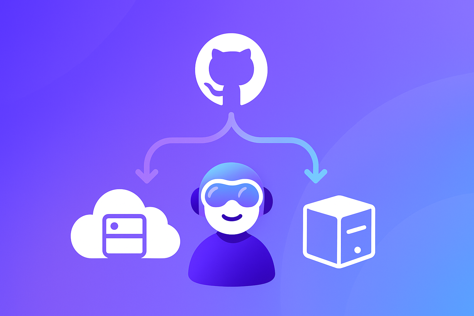 a graphic showing GitHub featured image