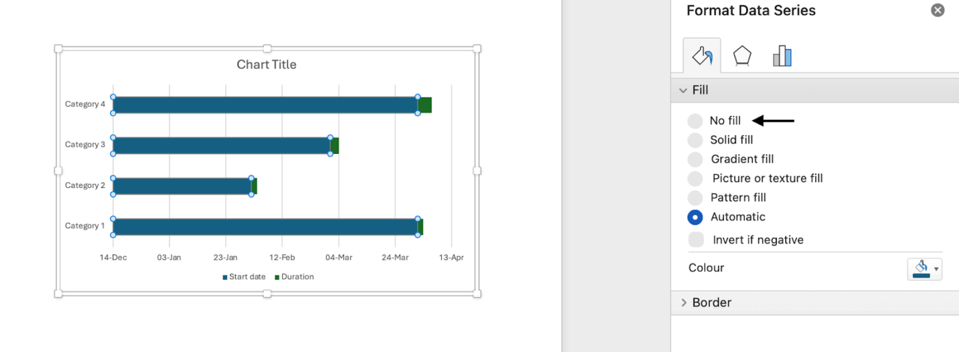 How to Create a Gantt Chart in Microsoft Word- Keep only the real task bars